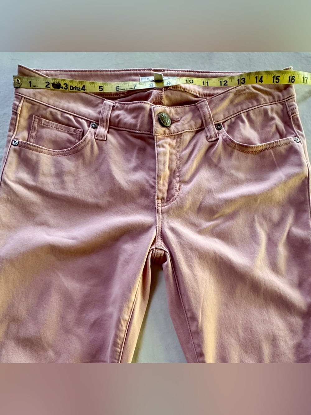 Cabi Style #224 Blush Nectar Pink Mid-Rise Skinny Jeans Size 6 - Picture 6 of 16